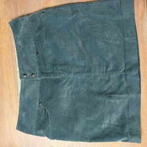 Dark Green Corduroy Skirt